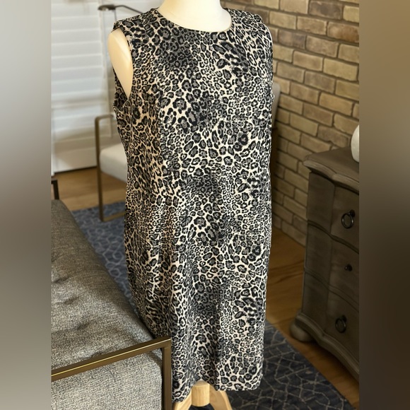 Calvin Klein Animal-Print Sheath Dress - Picture 1 of 5